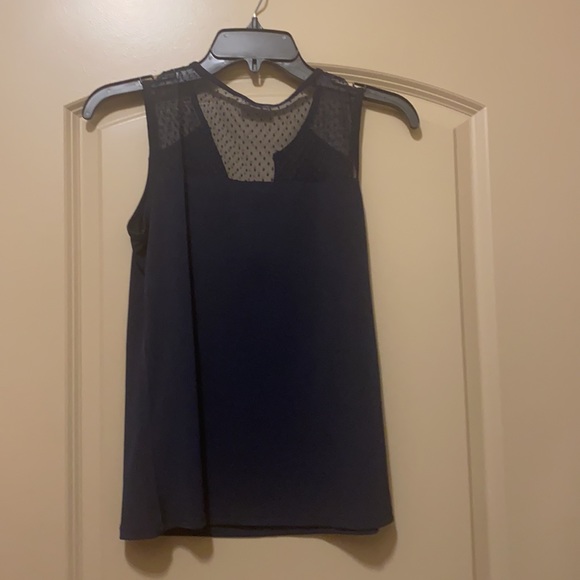 Cache cache navy blue t-shirt not sleeves size XS - Picture 4 of 8